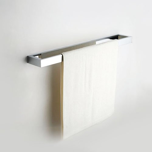 OUKU Wall Mount Modern Chrome Finish Solid Brass Single Towel Bar Free Standing