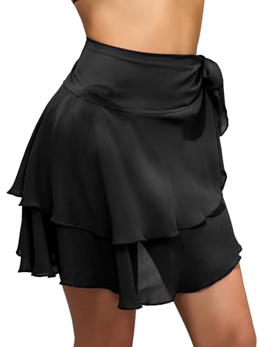 QIANXIZHAN Women's Sarong Wraps Swim Skirts, Swimsuit Cover up Beach Skirts Bathing Suit