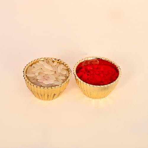 Image of Religious Assorted Rakhi Gift Set - 2 Rakhis with Om & Ganesh Design and Small Celebration Box