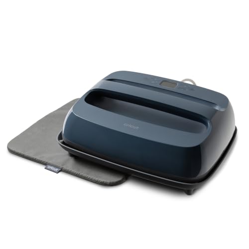 Image of Cricut EasyPress SE Blue - 12 x 10 Heat Press + EasyPress Mat, 12 x 12 | 12 in x 10 in Heat Transfer Machine for T-Shirts, Sweatshirts, Blankets, Pillows, & More - Easy to Use