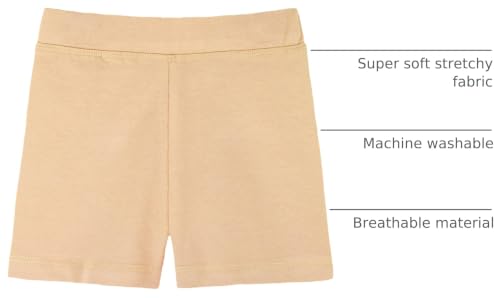 Image of Lilax Girls' Basic Solid Soft Dance Short for Gymnastics or Under Skirts