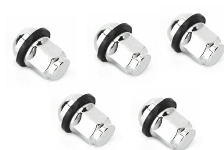 5 PCS Wheel Lug Nuts nut Washer hub Cap 12 x 1.5 Compatible with Honda Accord Civic