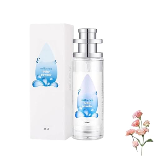 Talco para Bebés, Fragancia Fresca y Elegante, Spray Suavizante, Eau de Toilette, Para Hombre y Mujer, 35 ml