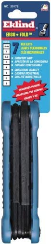 Eklind Tool 25172 Ergo-Fold Fold-up Hex Key allen wrench - 7pc set Metric MM sizes 2-8 image 5