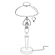 EGLO Tischleuchte Solo 1, 1 flammige Tischlampe, Material: Stahl, Farbe: Messing matt, Glas: satiniert weiß, Fassung: E14, inkl. Touchdimmer