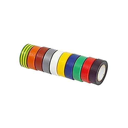 KS TOOLS 141.6010 Rubans D'Isolation en PVC Multicolore - 10 Pièces
