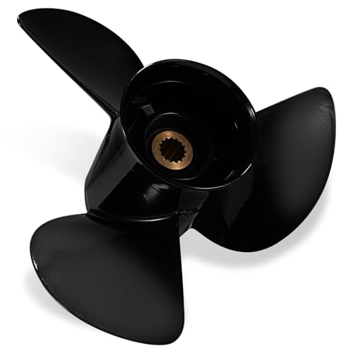 Image of VIF OEM Upgrade Aluminum Boat Propeller Compatible with Yamaha 150hp 175hp 200hp 220hp 225hp 250hp 300hp F150 F175 F200 F225 Outboard Engines,15 Tooth,Rh
