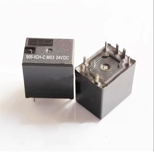Relais 24V CC 905-1CH-C à 7 broches pour circuits électroniques, lot de 5 pièces