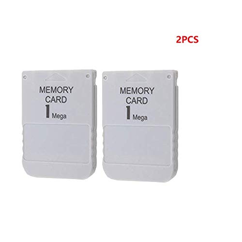 WiCareYo 2 Stück 1 MB Speicherkarte Memory Card für Playstation One PS1 Konsole 1 Mega Speicherkarte Cover