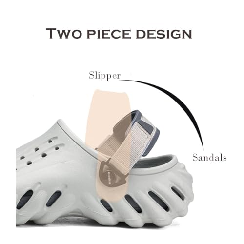 Men's Casual Thick Soled Shoes,Kitchen Outdoor Beach Yard Pool Shower Summer Sandals2