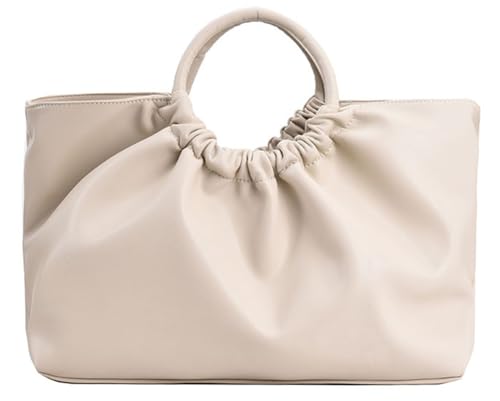 Women Slouchy Purse Vintage Top Handle Bag Soft Pu Leather Crossbody Bag Large Tote Purse Chic Handbags for Work Travel Daily