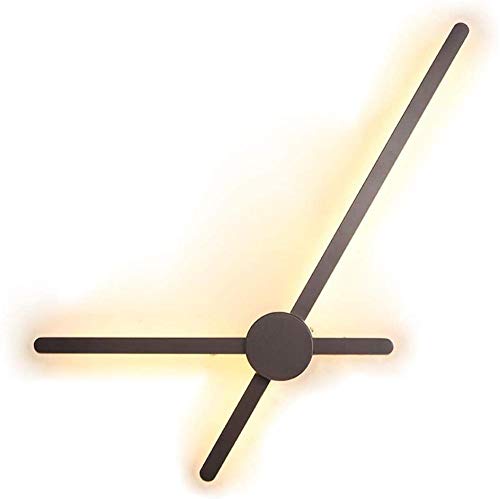 Preisvergleich Produktbild 12W LED Wandleuchte Moderne Dekoration Lampe Wandbeleuchtung Schwarze Wandlampe warmweißes Licht Flurlampe Nachttischlampe Wandleuchten für Treppen Korridor Wohnzimmer Schlafzimmer Restaurant