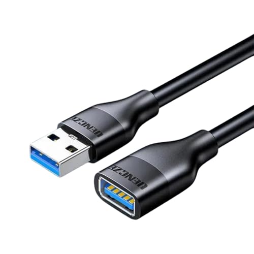 WOURRD Cable de extensión USB 3.0 de velocidad rápida USB A macho a hembra para ordenadores, televisores y varios accesorios USB