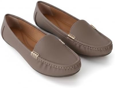 Pluxh Women Ballet Flats | Slip-On Casual & Formal Shoes | Elegant Metal Accent Design, Soft Cushioned Insole with Flexible Anti-Slip Sole | Office Wear, Daily Use & Travel Footwear