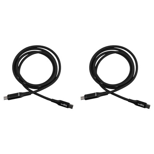Pohmndz 2X USB �^�C�v C - USB C �P�[�u�� 240W PD 3.1 �}���[�d�[�d�� USB2.0 480Mbps �^�C�v C �f�W�^�� �f�B�X�v���C �f�[�^ �P�[�u��
