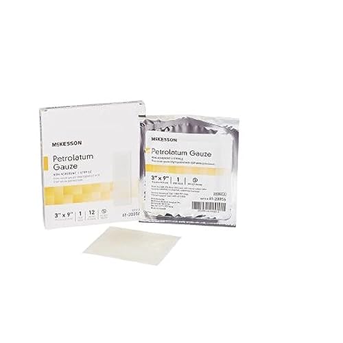 McKesson Performance Petrolatum Impregnated Gauze 3"X9" Sterile - Box of 12 - Model 61-20056 - image 1