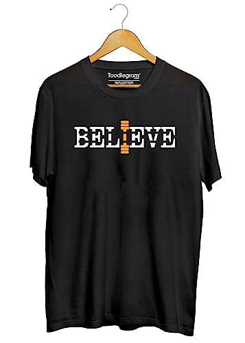 Image of Toodlegram T-Shirt for Men /Women Plus Sizes 100% Cotton with Graphic Printed, Regular Fit |Halfsleeve Roundneck |Believe Plus, Size 2XL-9XL | Unisex