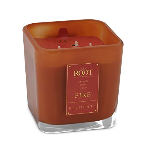 Root Candles Elements Collection 3-Wick Beeswax Blend Scented Candle, 14.5-Ounce, Fire