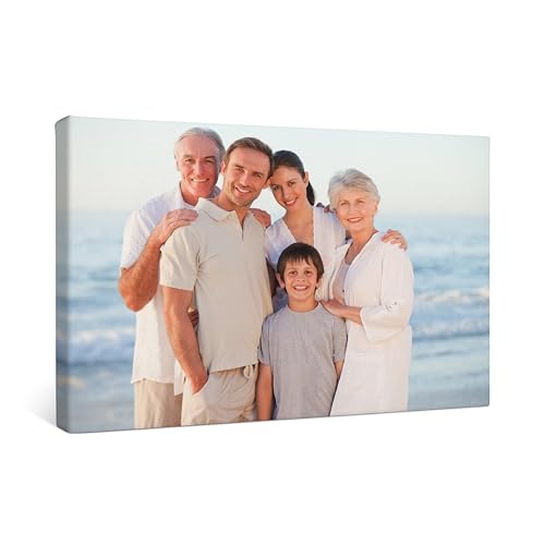 Smile Art Design Custom Canvas Print – Personalized Photo Wall Art, Made to Order in USA, Premium Canvas, Gallery Wrapped