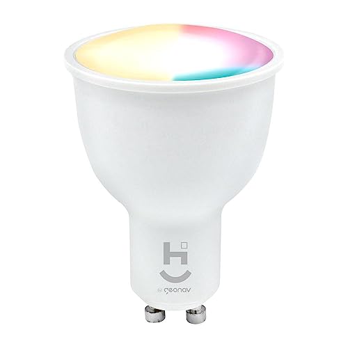 Hi by Geonav Lâmpada Inteligente Led 5W, Wi-Fi, Dicróica, Branco ...