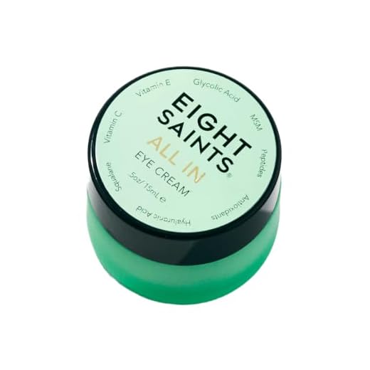 Eight Saints All In Eye Cream, Natural and Organic Anti Aging Under Eye Cream to Reduce Puffiness, Wrinkles, and Under Eye Bags, Dark Circle Under Eye Treatment, .5 Ounce