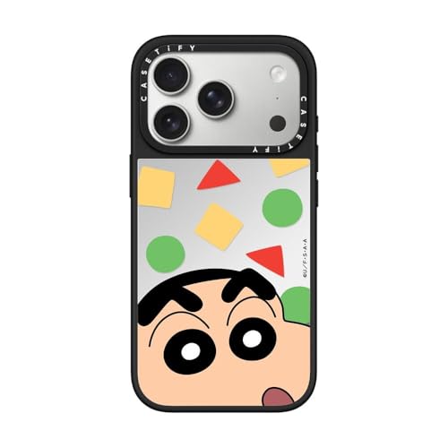 CASETiFY ~[ iPhone 17 Pro P[X [(X}zJo[) / MagSafeΉ/wh~/Crayon Shin-chan Co-Lab] - Vo[ (ubNop[) - Crayon Shinchan Face Ca
