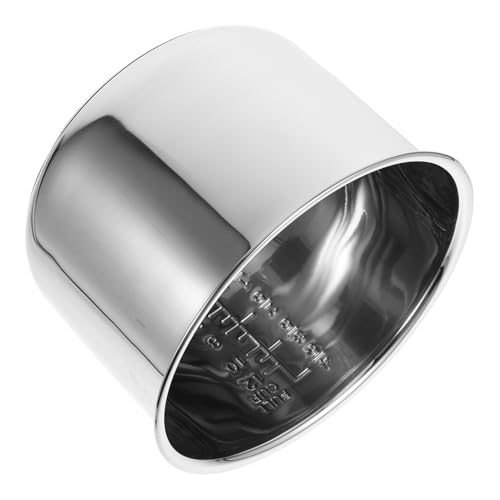 POPETPOP Olla Arrocera Interior Inoxidable 6L Repuesto para Cocción de Arroz Recipiente Antiadherente para Accesorios de Cocina