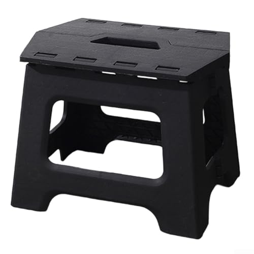 Tabouret en plastique robuste : siège de camping portable avec design ergonomique de chaise pliante, banc de jardin léger et tabouret de douche compact pour une utilisation de grande capacité