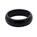 6mm Black Onyx Gemstone Plain Band Ring (7)