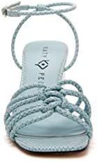 Katy Perry Women's The Timmer Knotted Sandal Heeled, Tranquil Blue, 11 | Image 1