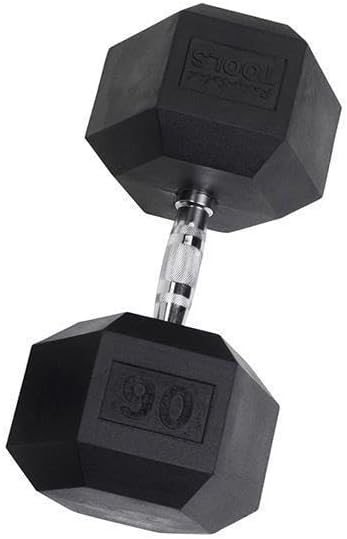 York Rubber Hex Dumbbell (35-125 lb.)
