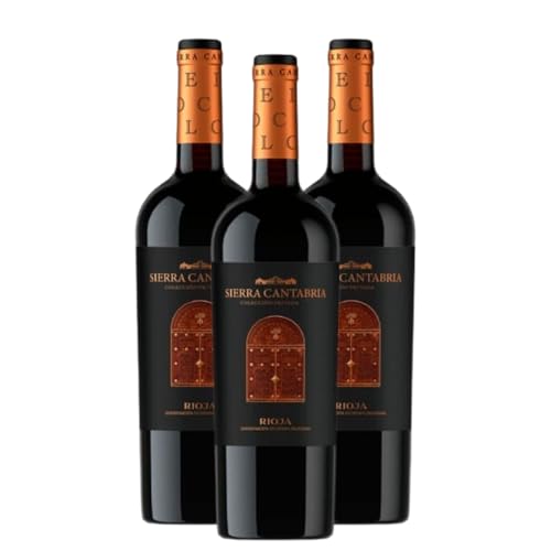 Sierra Cantabria Colección Privada - Ideal para Maridar con Carne y Comida Mediterránea - Pack 3 Botellas 75cl