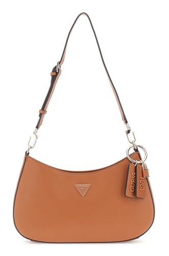 GUESS Noelle II Top Zip Shoulder Bag Light Cognac