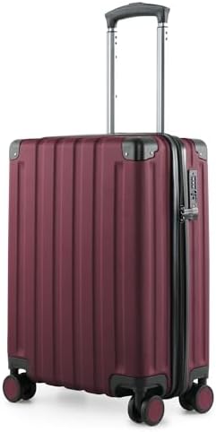 Hauptstadtkoffer Q-Damm Handgepäckkoffer (54x37x21 cm) 38 L, Burgund | ABS-Hartschale · TSA-Zahlenschloss · Erweiterbar · 4 Rollen · Austauschbare Ersatzteile · Kabinengepäck · Woc