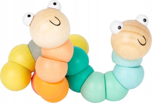 Small Foot - Motorische Raupe aus Pastellholz