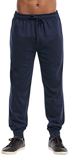 ToBeInStyle Men's Comfortable Flattering Drawstring Waist Closure Fleece Jogger2