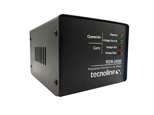 Opiniones de linea del tiempo de la lavadora del mes. 41 Tecnoline RDR-2000iN Negro Regulador de Voltaje, Exclusivo Refrigeración, Lavadoras. 2000W, 600J, con Límites y Retardo para Protección