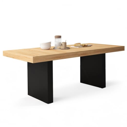IDMarket VITO - Mesa de comedor extensible rectangular 6-10 perso...