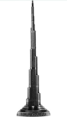 Image of VRB Dec 1 Set for Statue Study Office Desk Decor Showpiece Gift Decoration Accessories Items Decorative Showpeice for Home ((Burj Khalifablack))