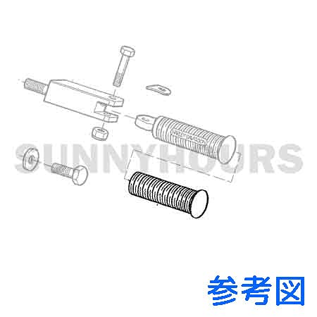 Amazon | 黒 ハーレー純正フットペグ キックペダル の交換用ラバー 