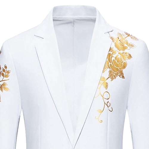 Mens Luxury Embroidered Sport Coat Shawl Lapel Sequin Blazer Suit Jacquard Elegant Dress Tuxedoes4