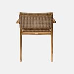 Loberon Gartenstuhl Calvini Teakholz Braun