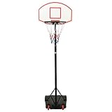 Genérico Canasta de Baloncesto Polietileno Blanco 216-250 cm,Deportes,Equipamiento para Atletismo,Baloncesto,Canastas de Baloncesto,93655