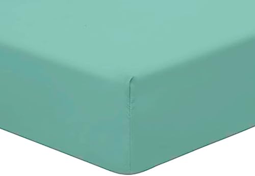AmigoZone Plain Pollycotton Fitted Sheet (Pillow Pair, Mint Green)