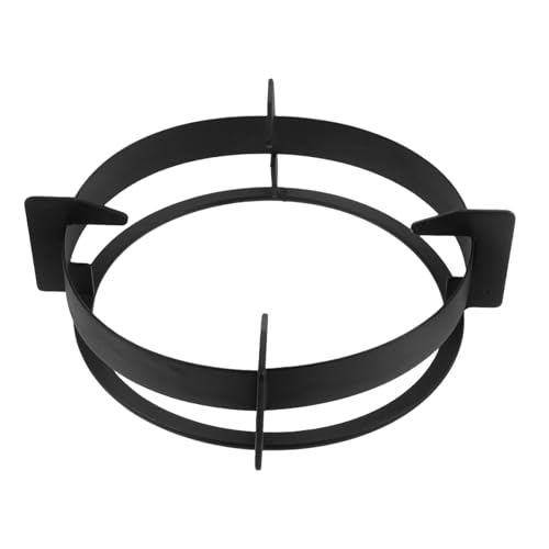 UKCOCO Accesorios Para Estufas De Gas Accesorios Para Cocinas a Gas Soporte Para Cacerola De Trabajo Aro Wok Para Estufa De Gas Estante De La Cocina De Gas Negro Metal