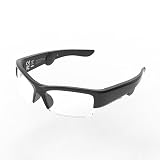 Hawk Scope Bluetooth Smart Glasses with Open Ear Audio, Voice Control, Built-in Speaker,(Clear Lens)