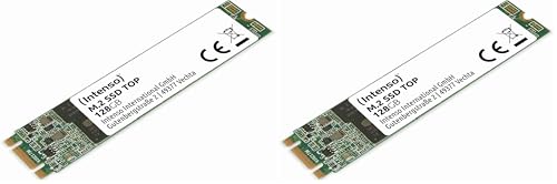 Intenso Interne M.2 SSD SATA III Top, 128 GB, 550MB/Sekunde (Packung mit 2)