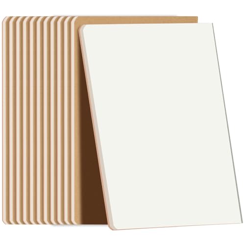 AOOSU Cuaderno, 12 PCS Cuadernos Kraft A5, Bloc de Notas de 34 Hojas en Blancas/68 Páginas, Libretas de Notas para para Estudio Oficina Agenda