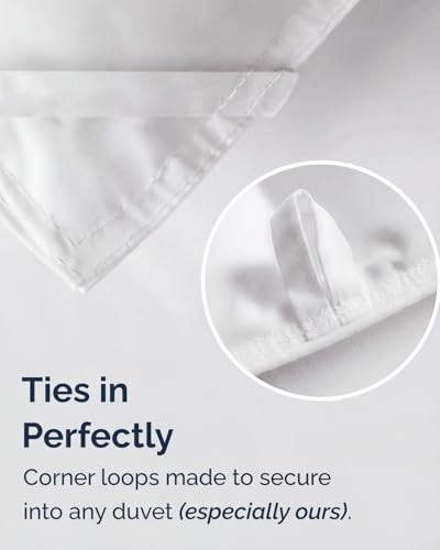 Image of Twin Size, White Alternative Down Comforter - Warm, Lightweight & Breathable Hotel Quality Bedding Set for Men, Women, Kids and Teens - All Season Oversized Cooling Microfiber Duvet Insert Comforter