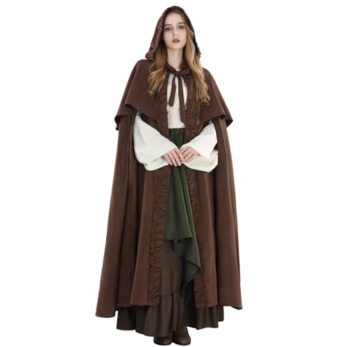 Cape médiévale femme Fiamll pour réussir votre costume d'Halloween complet